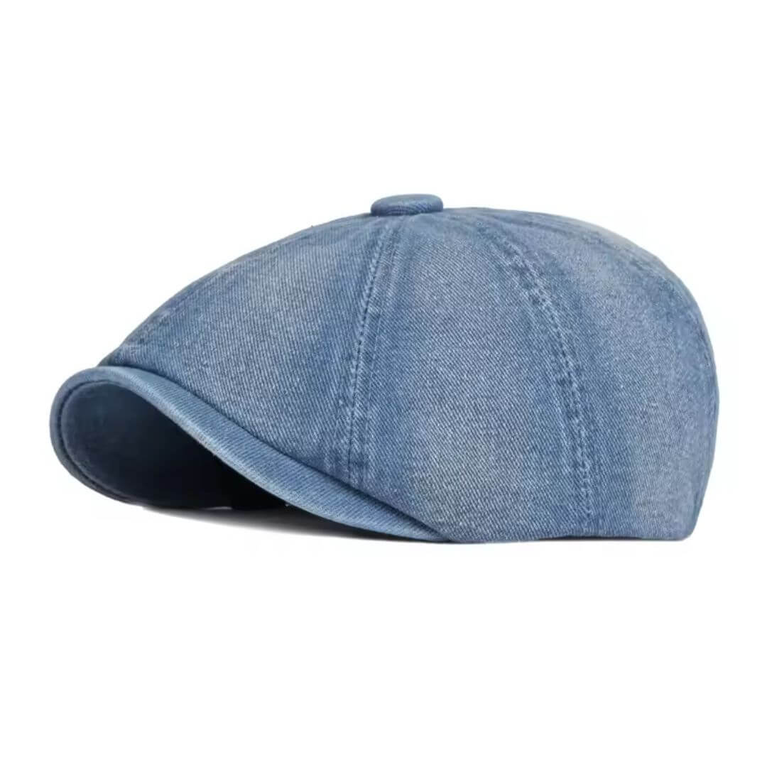 Denim Newsboy Cap | LUCERNE - Image 4