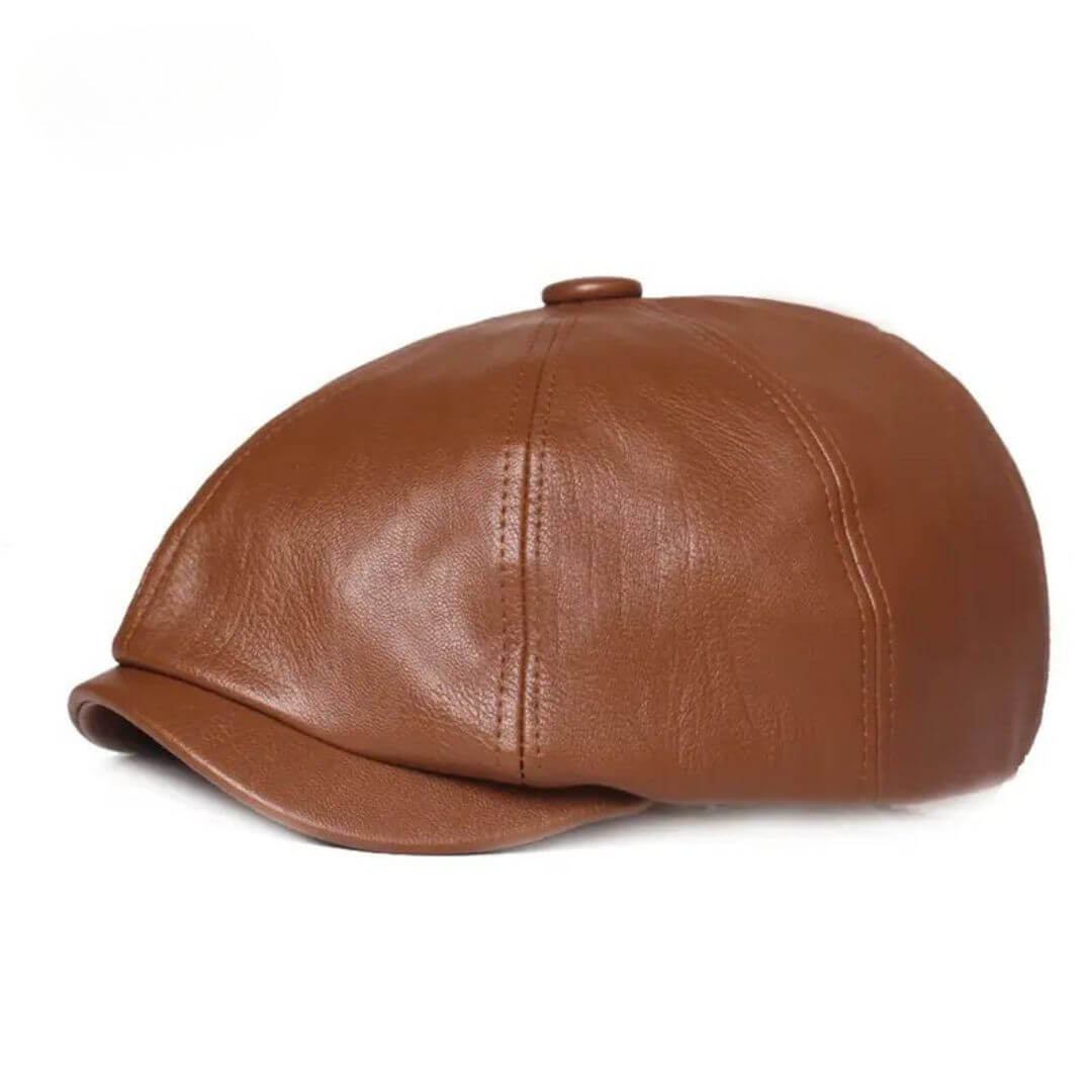Leather Flat Cap | MONACO - Image 3