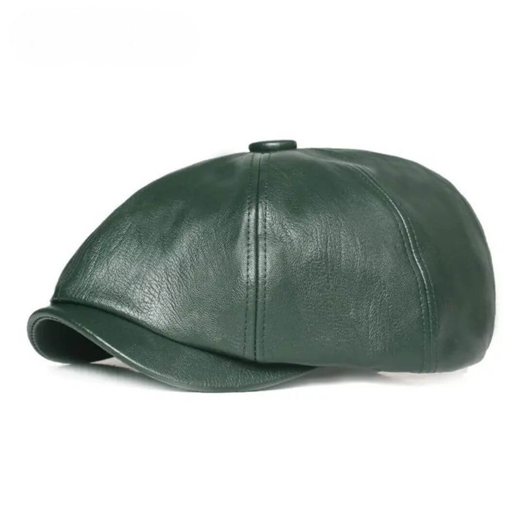Leather Flat Cap | MONACO - Image 4