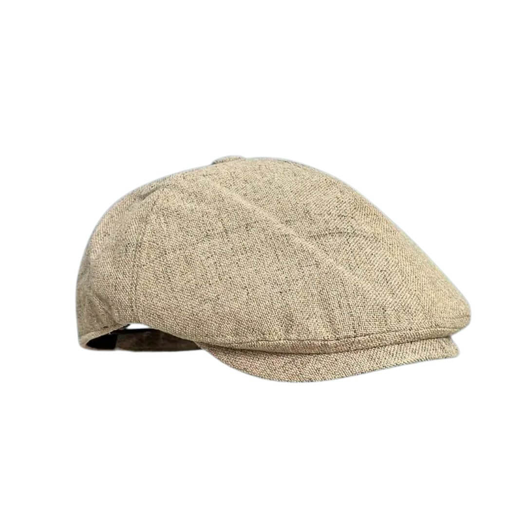 Linen Blend Flat Cap | MUNICH - Image 5