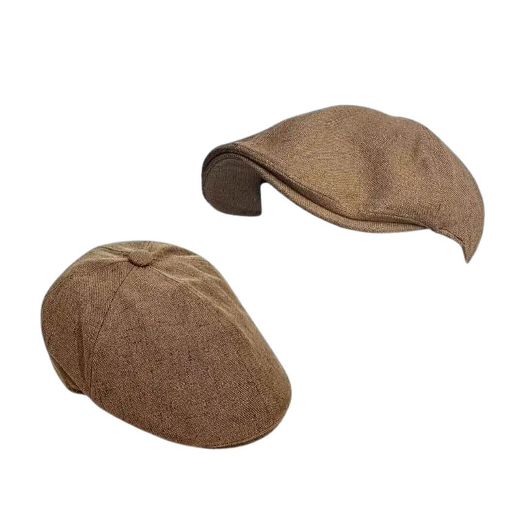 Linen Blend Flat Cap | MUNICH - Image 7