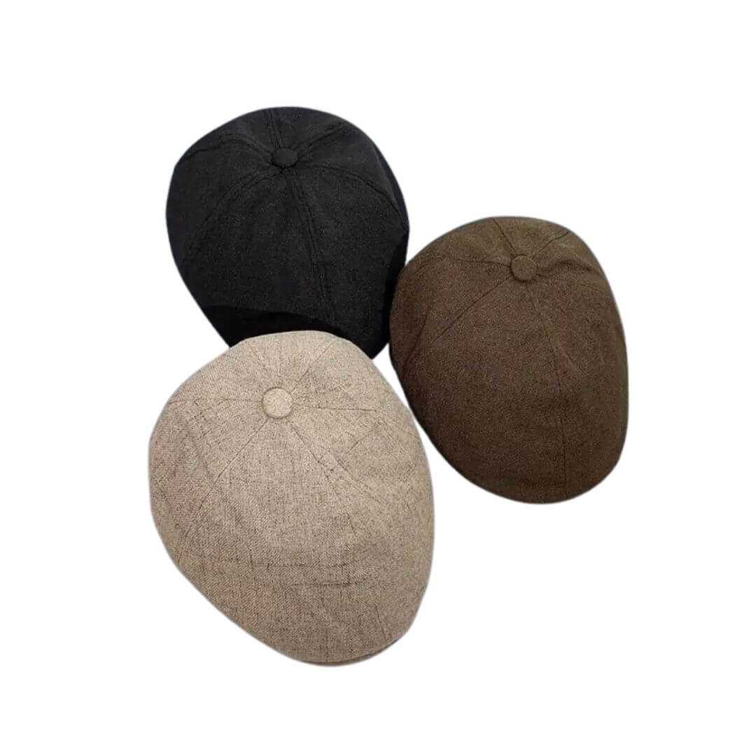 Linen Blend Flat Cap | MUNICH - Image 8