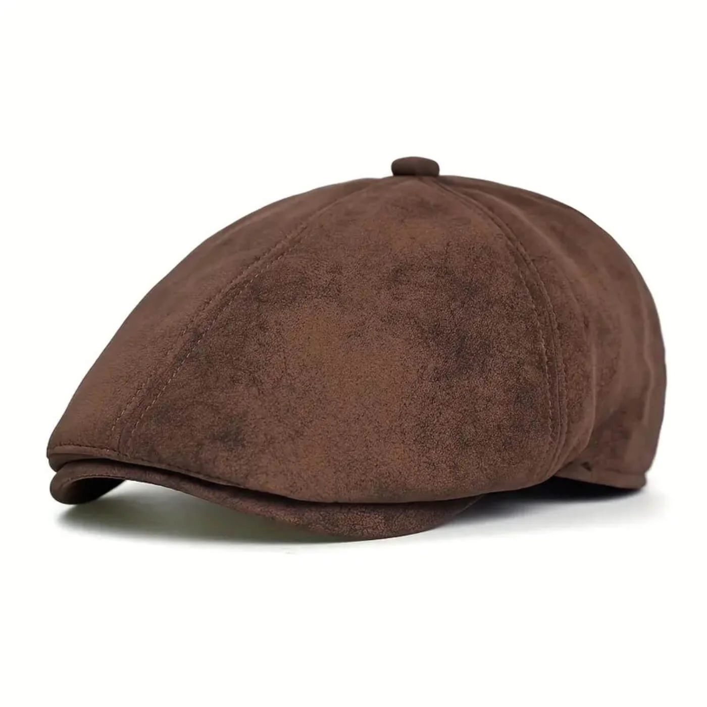 Suede Newsboy Cap | ATHENS - Image 3