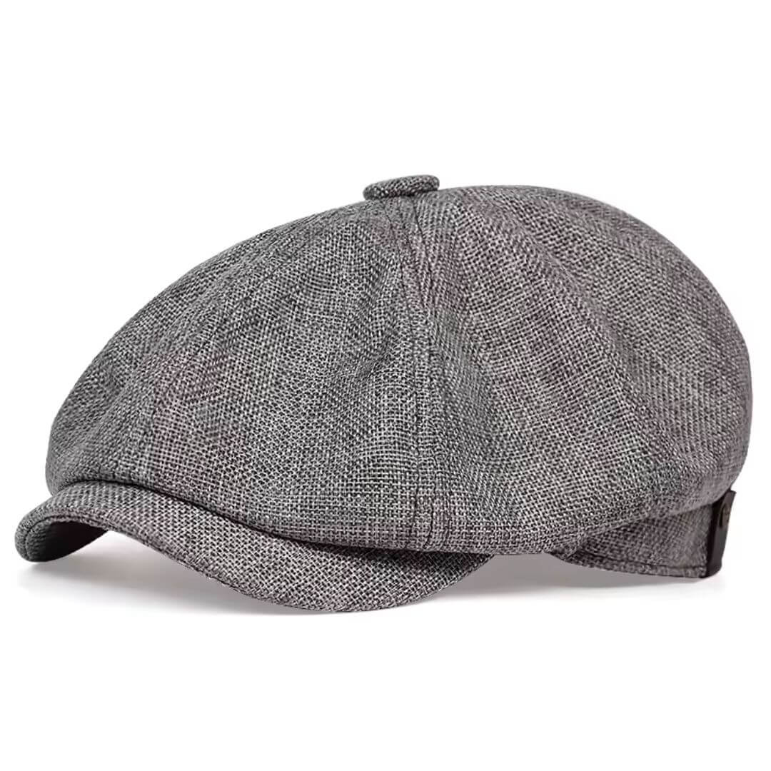 Textured Cotton Newsboy Cap | PHOENIX - Image 4