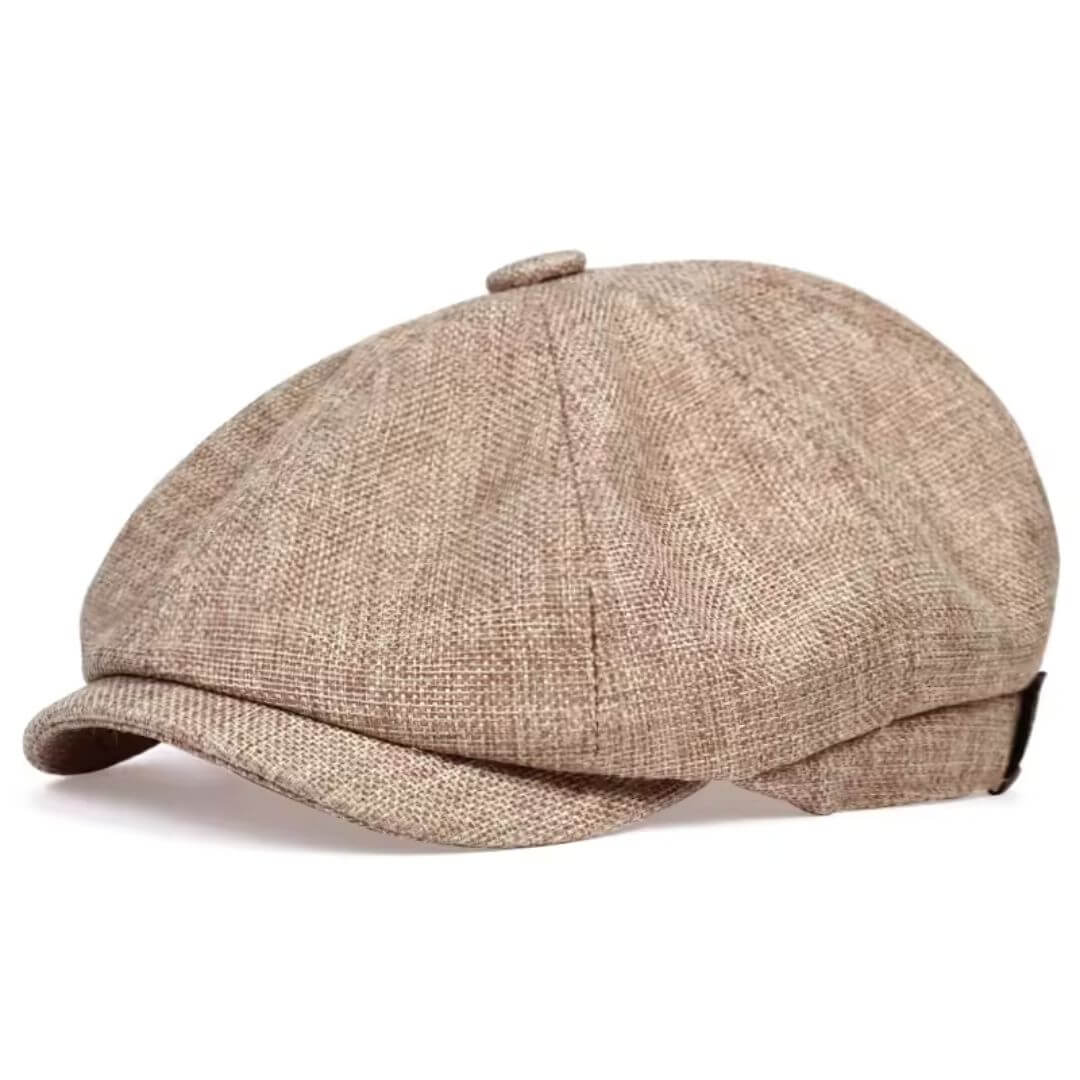 Textured Cotton Newsboy Cap | PHOENIX - Image 6