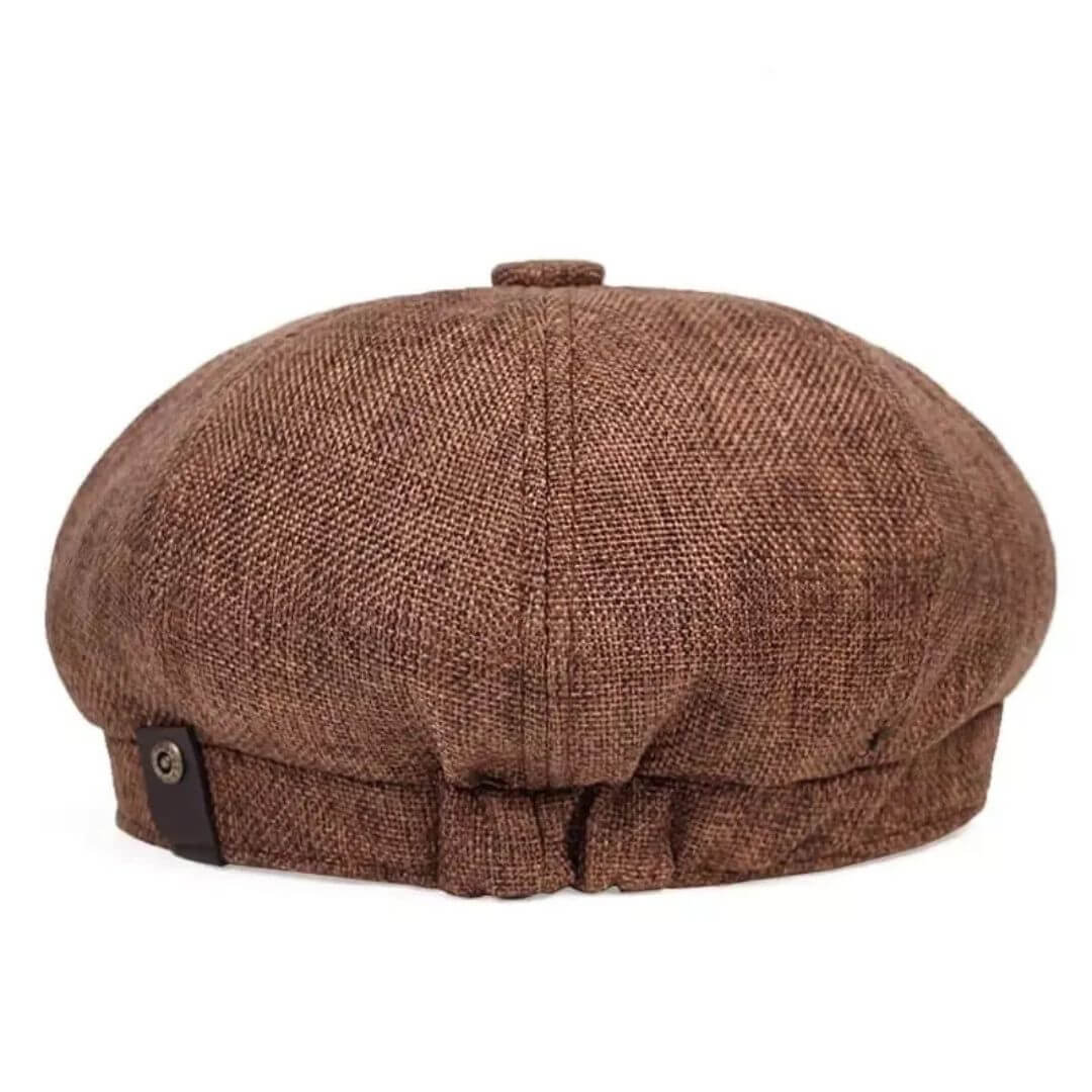 Textured Cotton Newsboy Cap | PHOENIX - Image 7