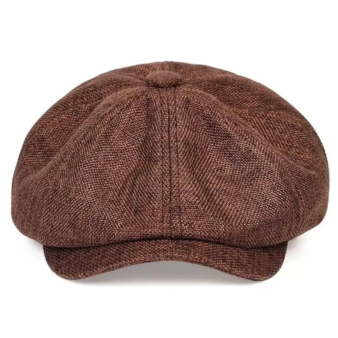 Textured Cotton Newsboy Cap | PHOENIX - Image 8