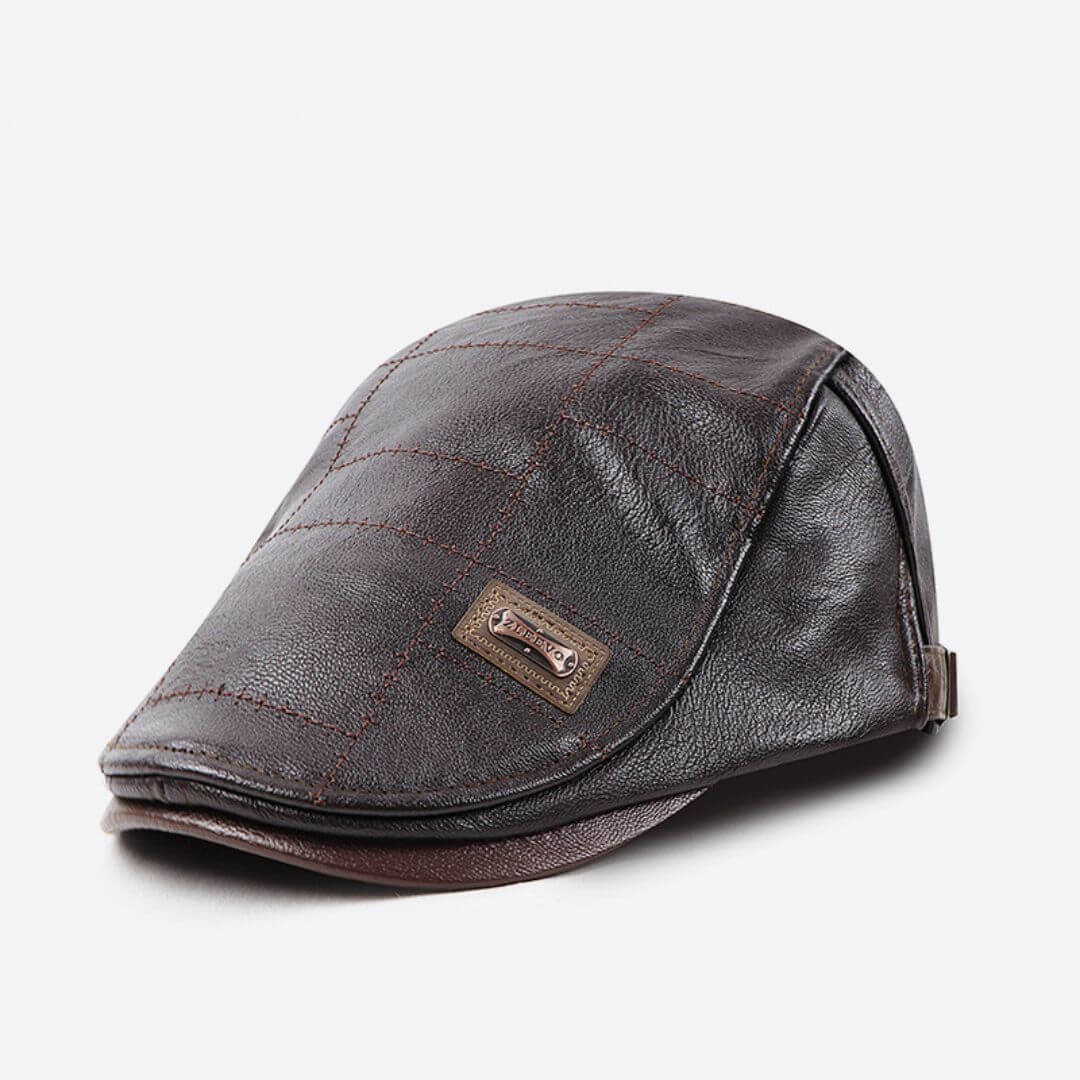Vegan Leather Flat Cap | COLUMBUS - Image 5
