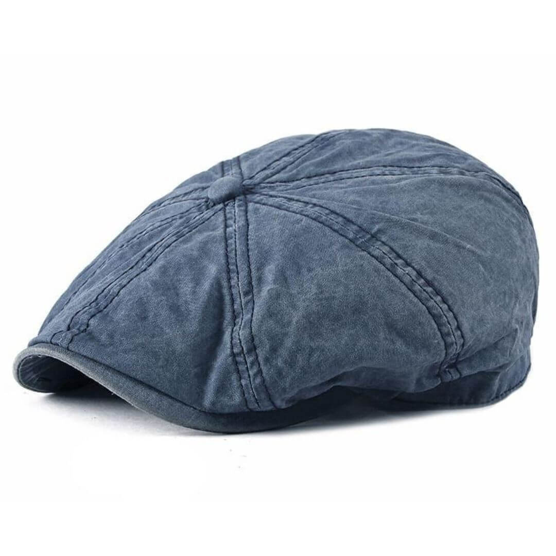 Washed Cotton Newsboy Cap | MALIBU - Image 4